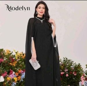 SHEIN Black Dress with Silver Details